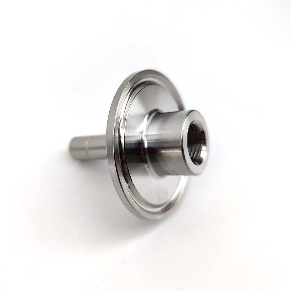 Carbonation Stone Adapter 1.5 Inch clamp x 1/4' thread x 9.5mm duotight barb - Image 2