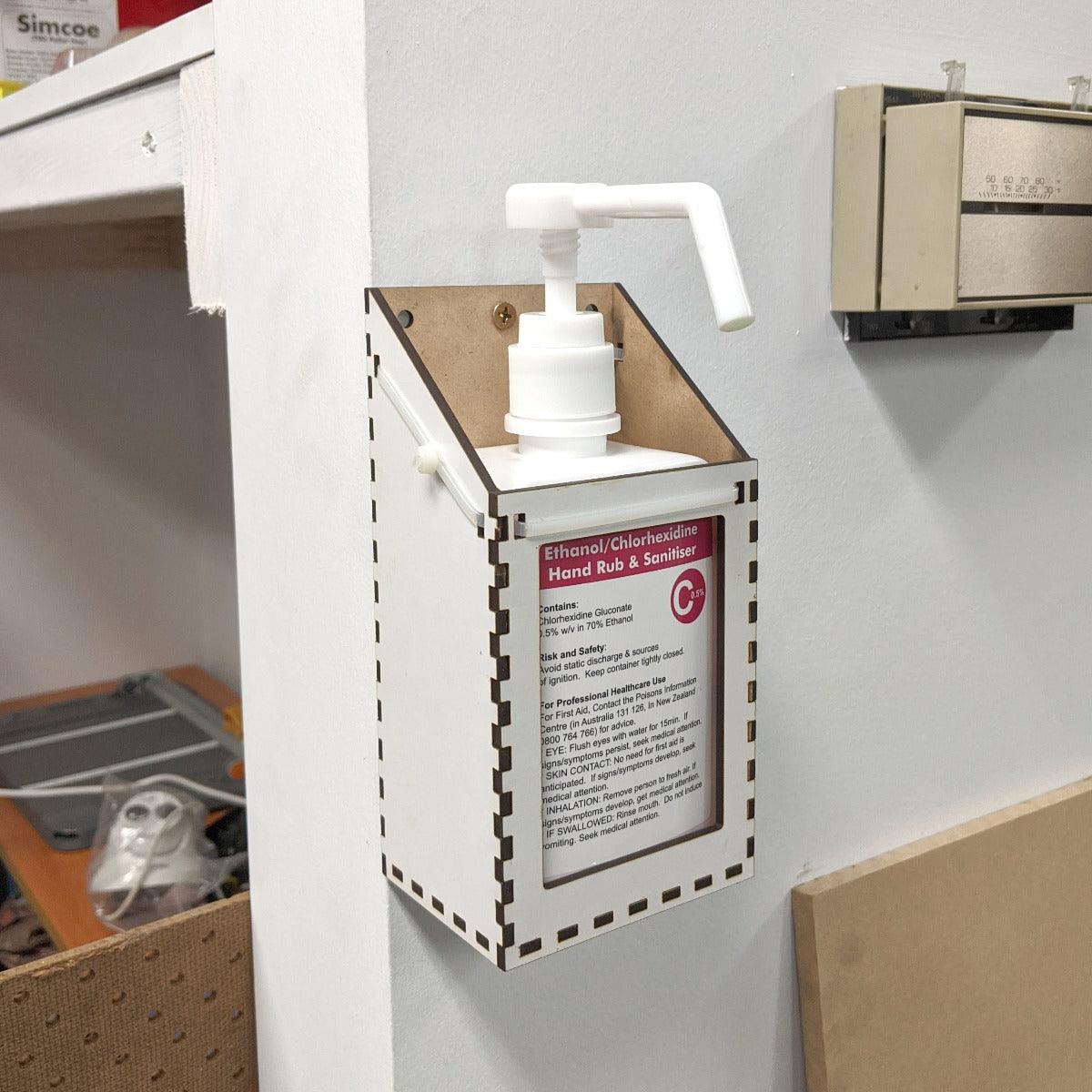Laser Cut MDF Bottle Holder for Chlorhexidine Spray - Image 8