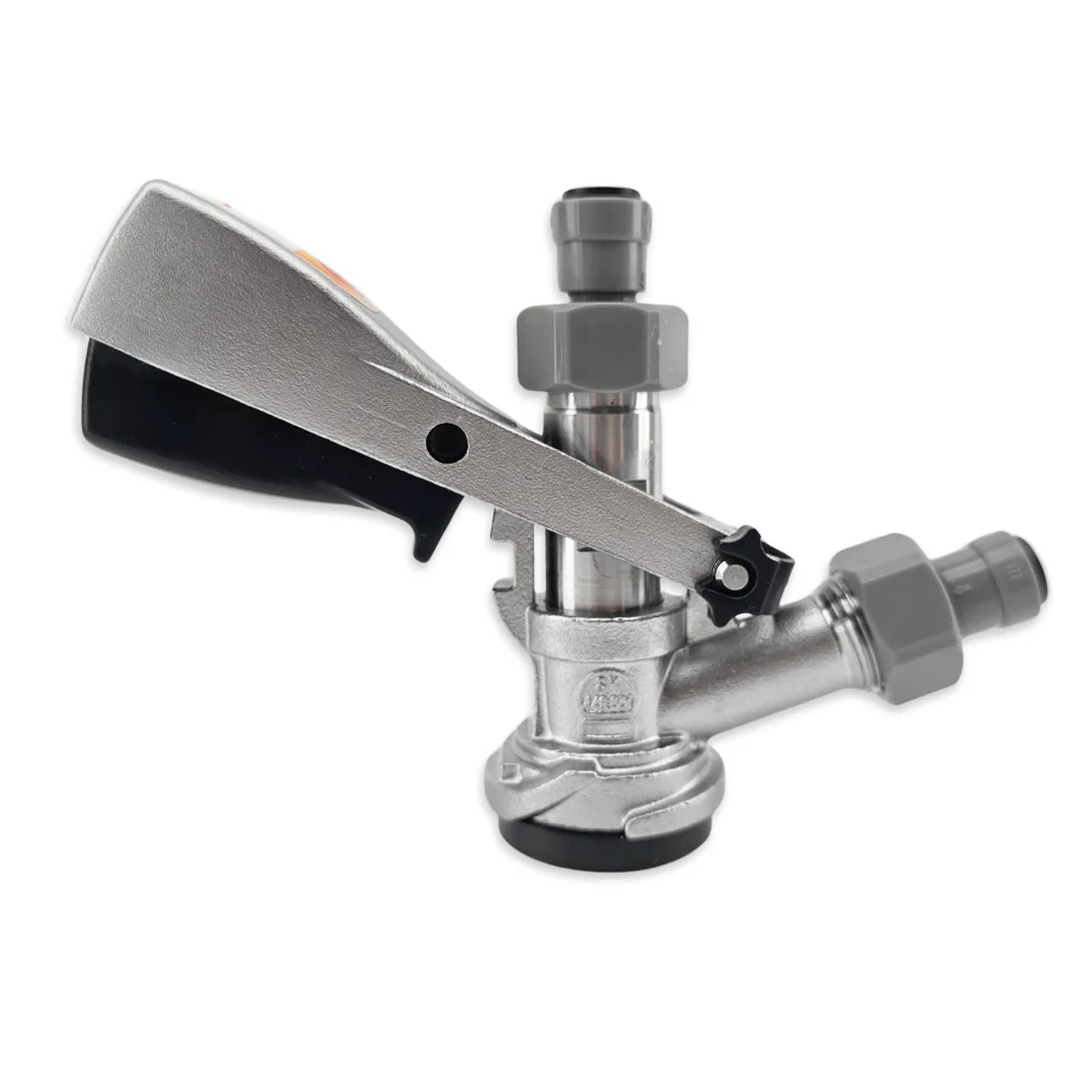 D-Type Keg Coupler with 8mm duotight Push-Fit - Image 3