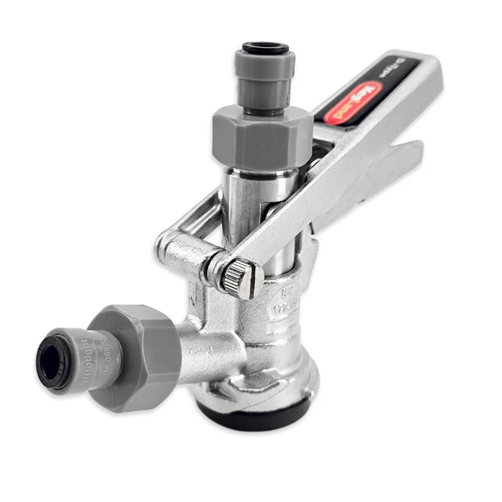 D-Type Keg Coupler All-SS with 8mm duotight Push-Fit - Image 2