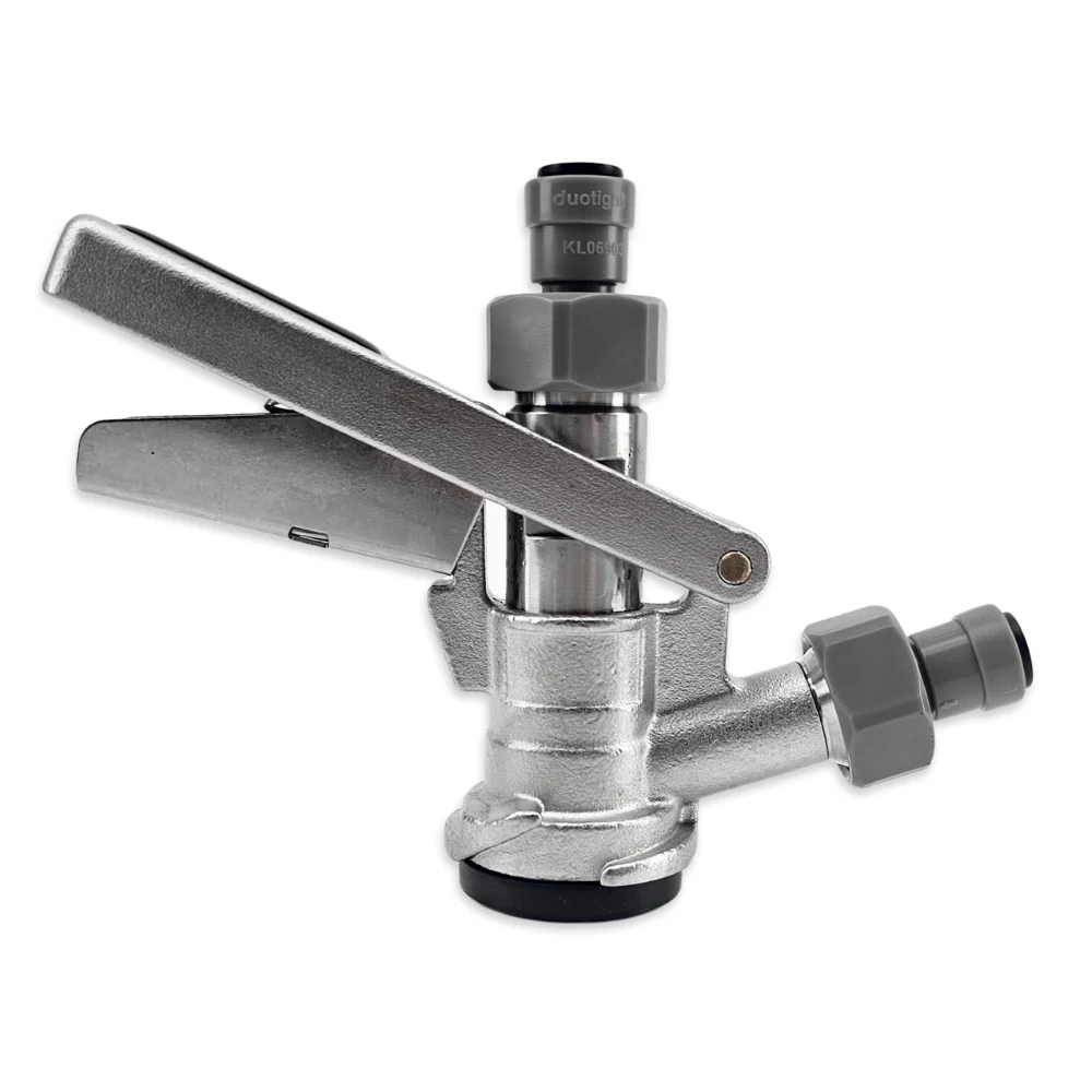 D-Type Keg Coupler All-SS with 8mm duotight Push-Fit - Image 3