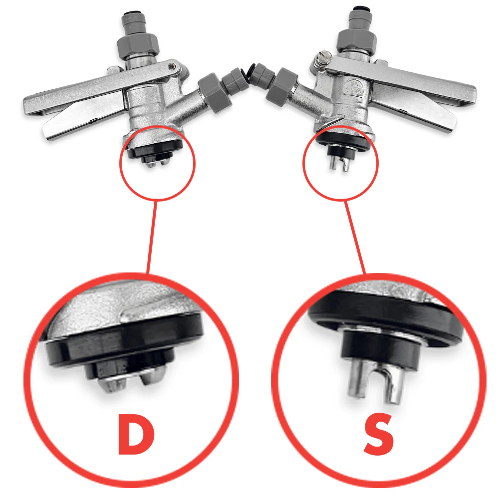 D-Type Keg Coupler All-SS with 8mm duotight Push-Fit - Image 5