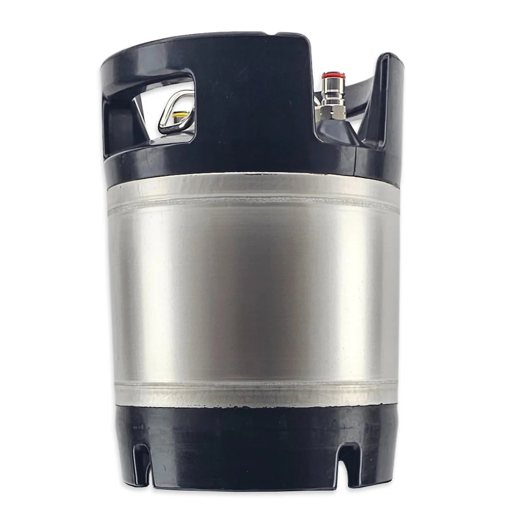 Double Stacker - 7.5L Ball Lock Keg with rubber base and handle - Image 2