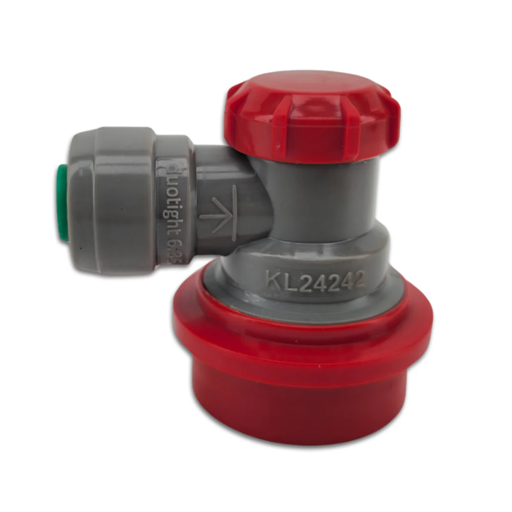 duotight 6.35mm (1/4'') x Ball Lock Disconnect - (Grey + Red Gas) - Image 3