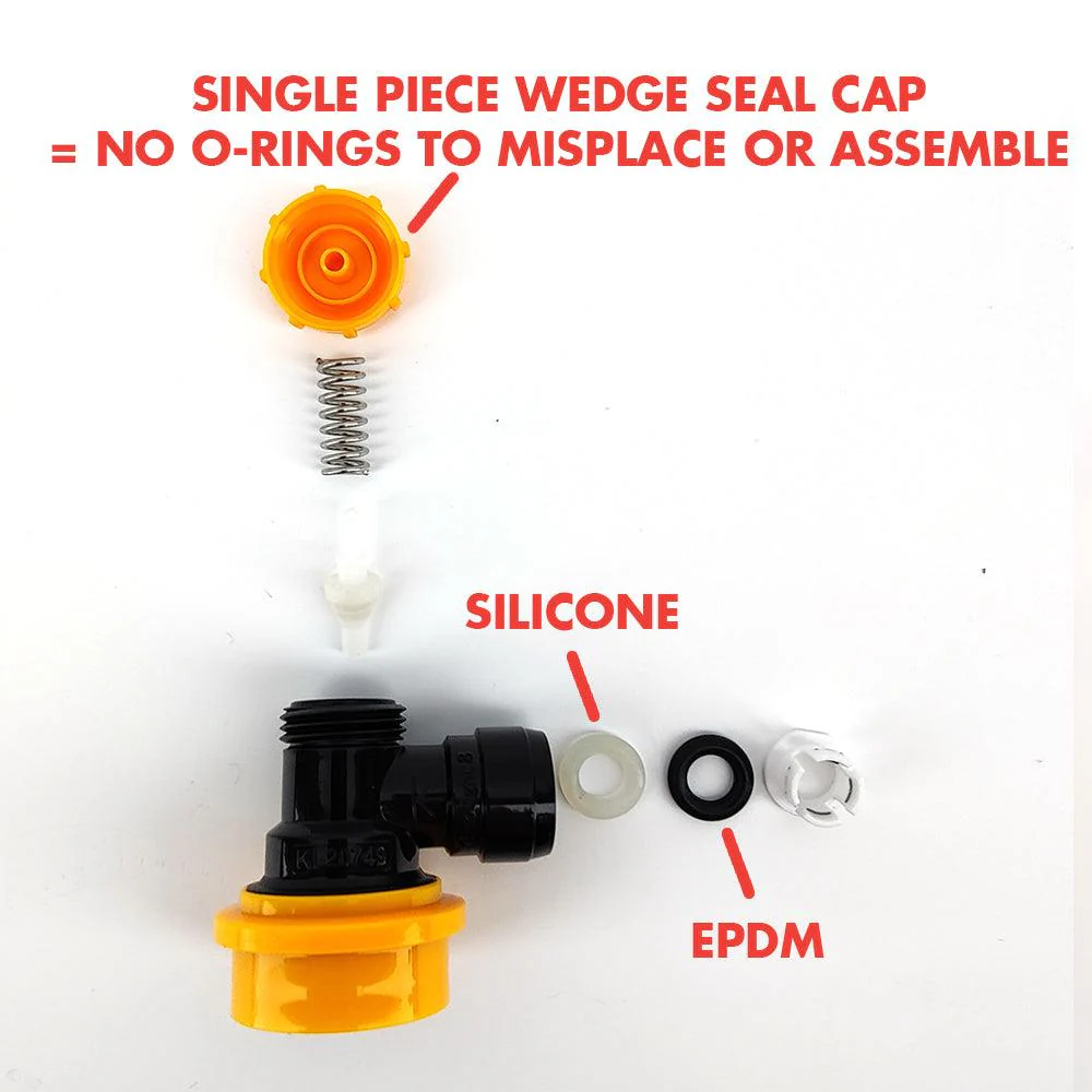 duotight 8mm (5/16) x Ball Lock Disconnect - (Black + Yellow Liquid) - Image 9