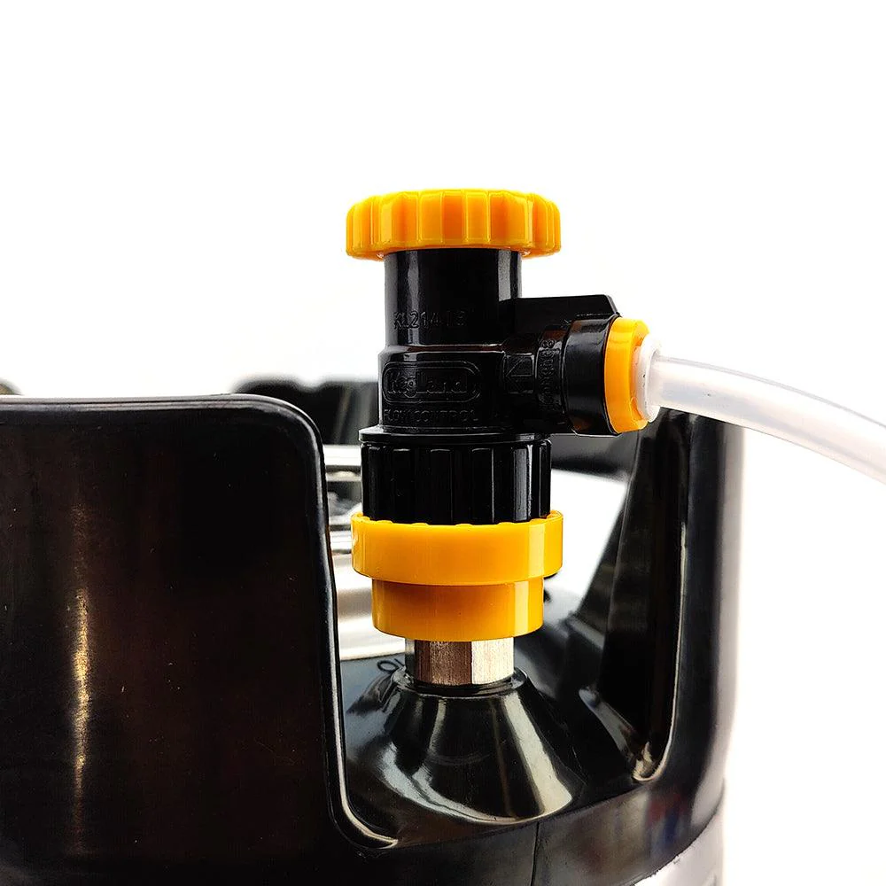 POK duotight 8mm x Flow Control Ball Lock Disconnect (Liquid Black + Yellow) - Image 9