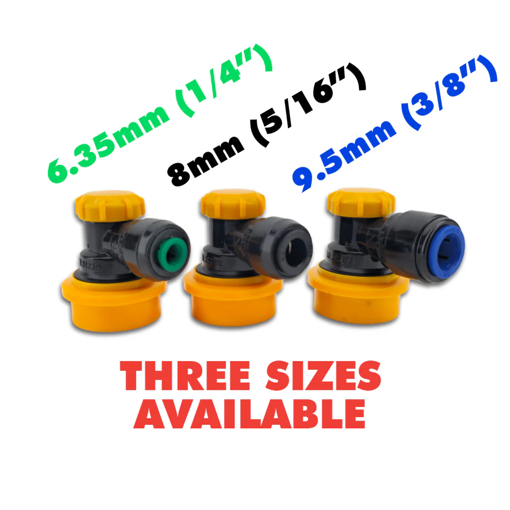 duotight 9.5mm (3/8) x Ball Lock Disconnect - (Black + Yellow Liquid) - Image 5