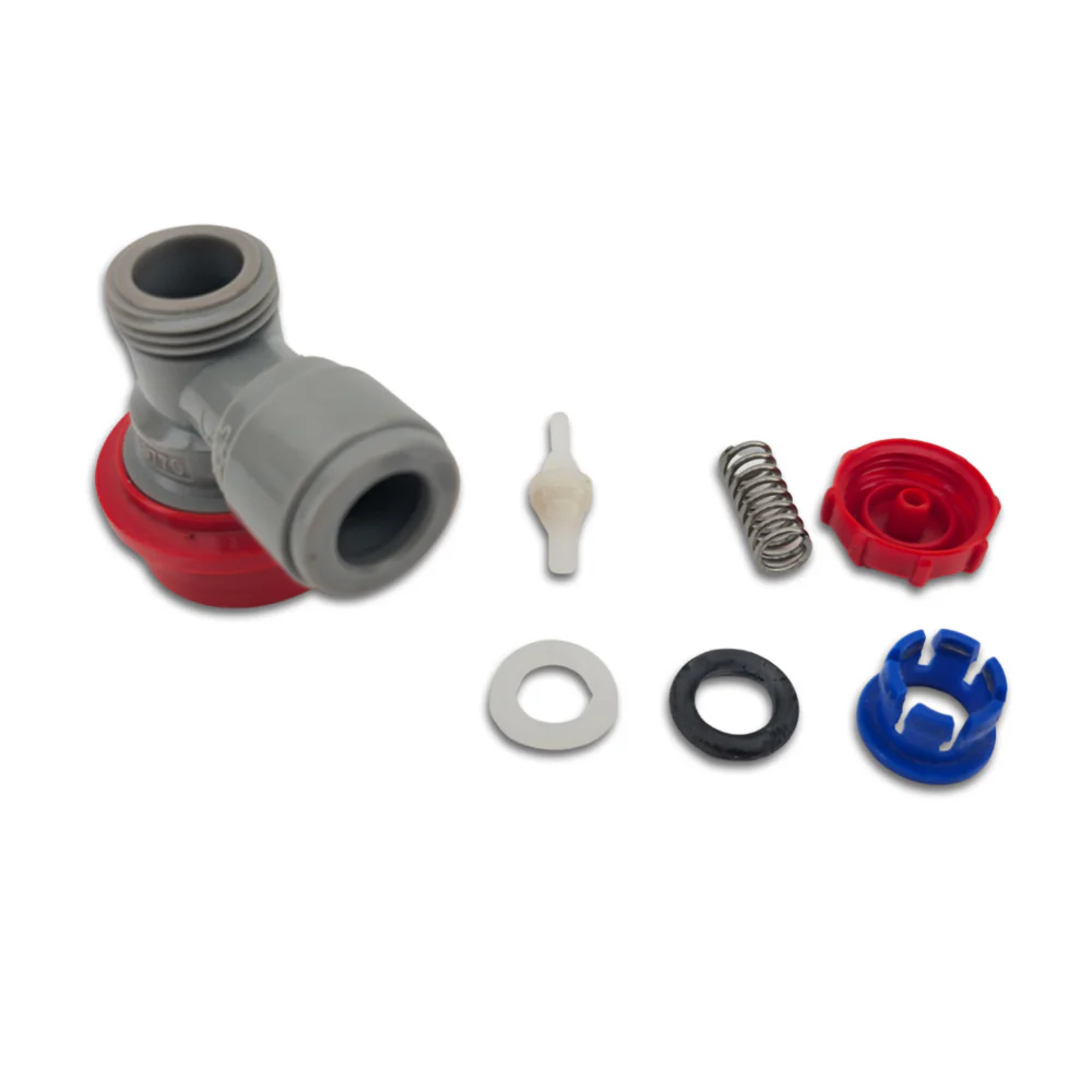 duotight 9.5mm (3.8) x Ball Lock Disconnect - (Grey + Red Gas) - Image 4