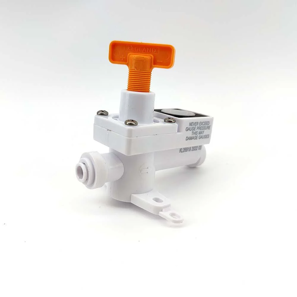 6.35mm duotight - Inline Regulator with integrated gauge 0-150psi (1/4') - Image 2