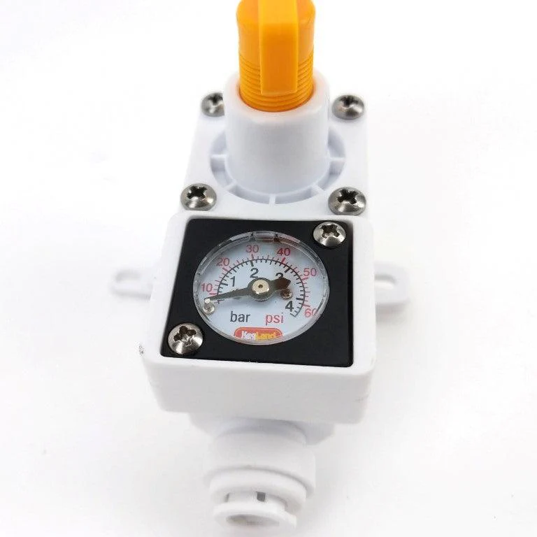 8mm duotight - Inline Regulator with integrated gauge (white) 0-60psi - Image 4