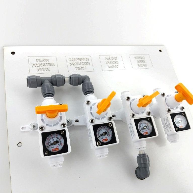 8mm duotight - Inline Regulator with integrated gauge (white) 0-60psi - Image 5