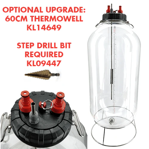 FermZilla All Rounder 60L - Includes Stand, Tank, Stainless Handle, Lid, Airlock, Stick on Thermomet - Image 9