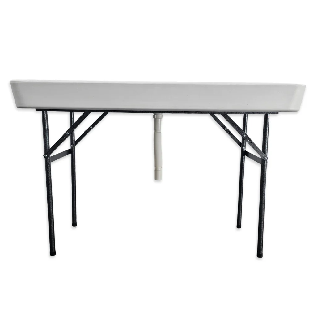 Folding Ice Buffet Table Plastic Trestle / Open Beverage Cooler - Image 3