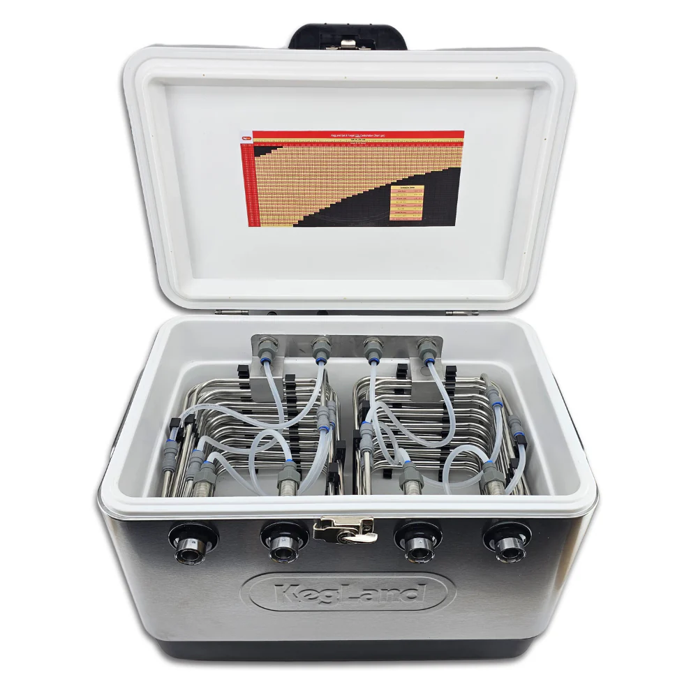 Four Tap Jockey Box Builder - Stainless Steel Cooler - Image 10