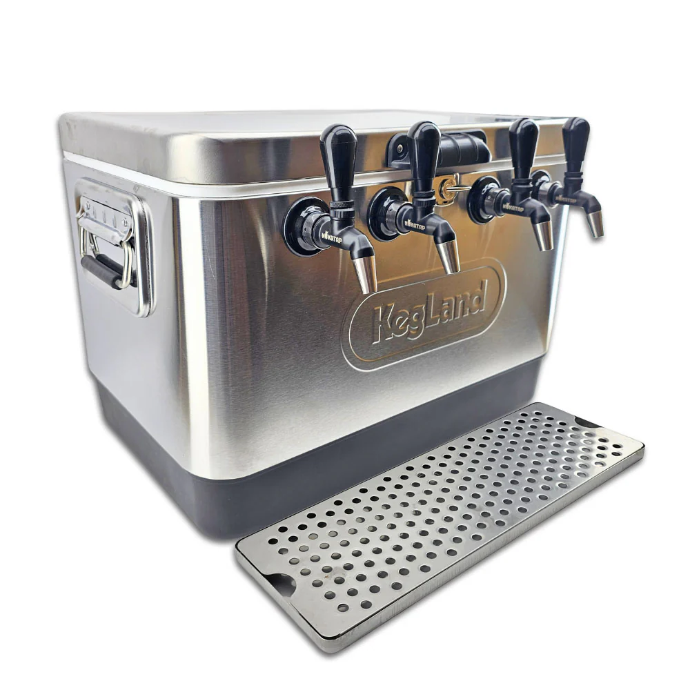 Four Tap Jockey Box Builder - Stainless Steel Cooler - Image 9
