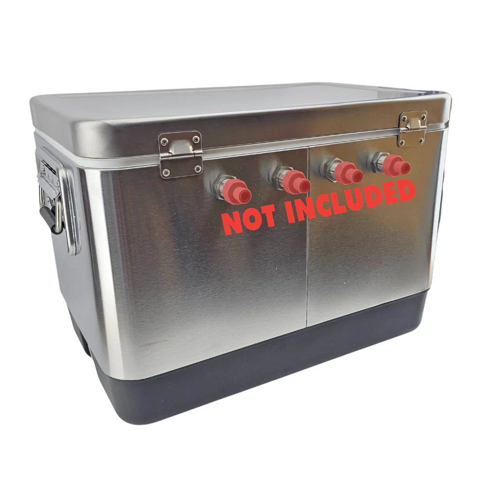 Four Tap SS Jockey Box Starter Kit - Stainless Steel Coils - No Taps & Couplers - Image 3