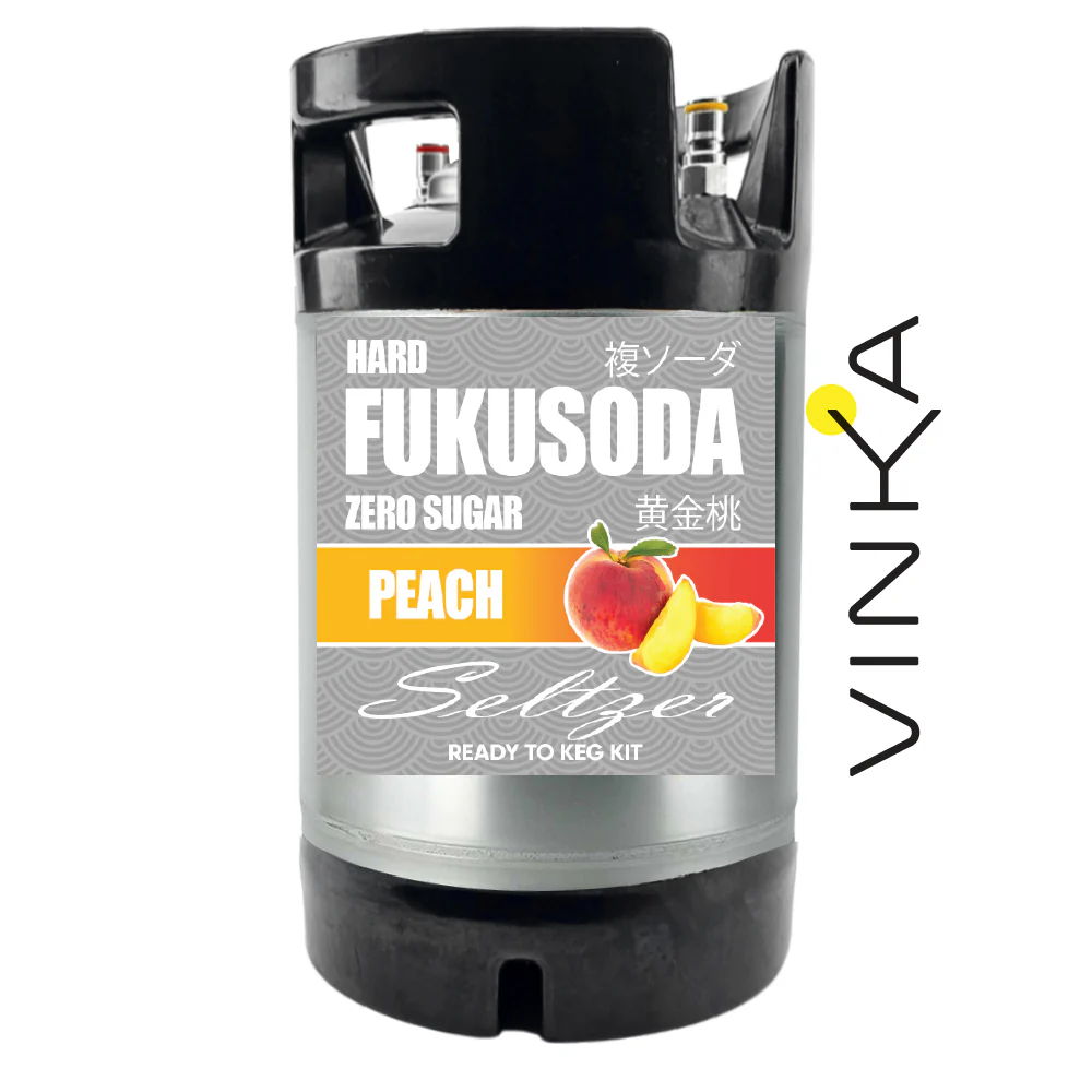 Hard FUKUSODA Peach - Zero Sugar - Ready to Keg Kit - Image 4