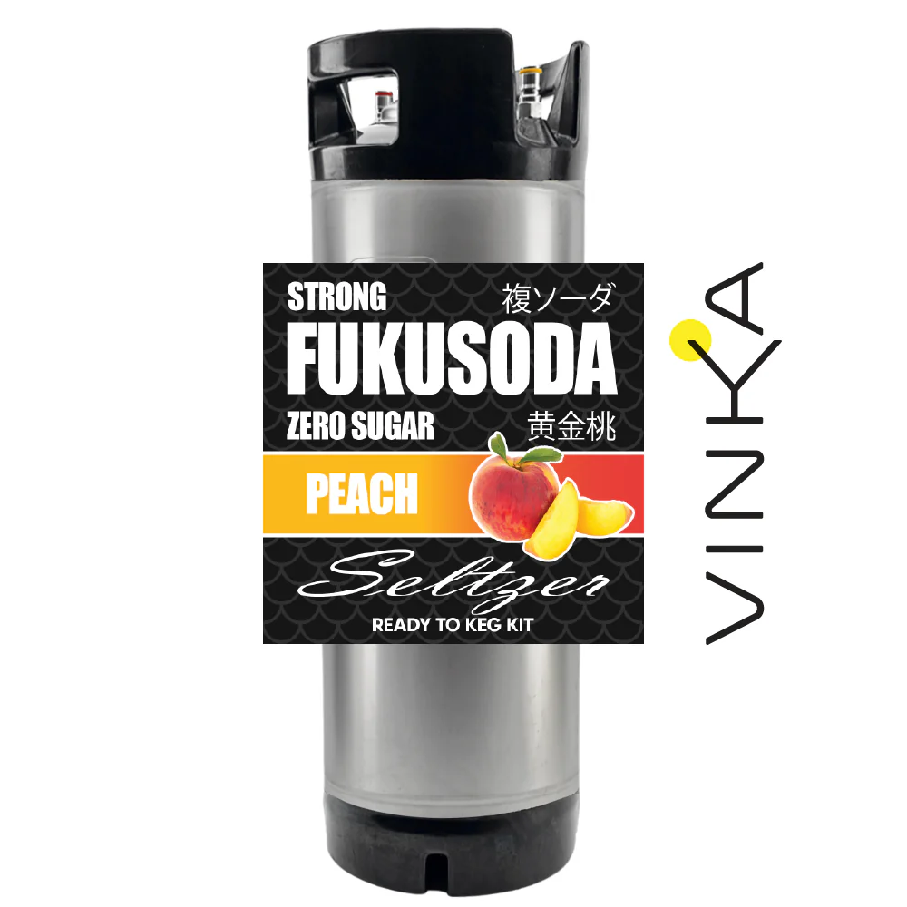 Hard FUKUSODA Peach - Zero Sugar - Ready to Keg Kit - Image 5