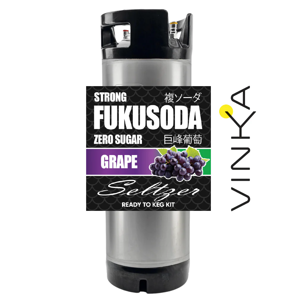 Hard FUKUSODA Grape - Zero Sugar - Ready to Keg Kit - Image 5