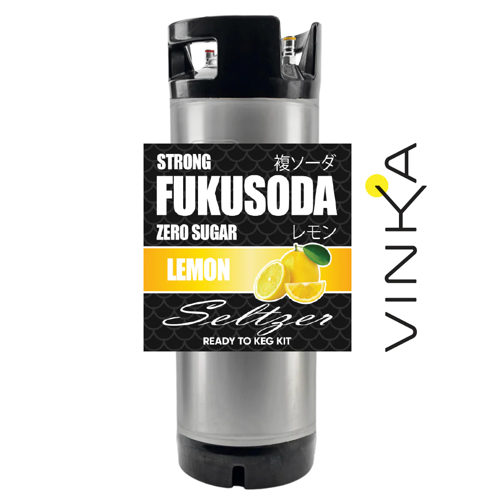 Hard FUKUSODA Lemon - Zero Sugar - Ready to Keg Kit - Image 5