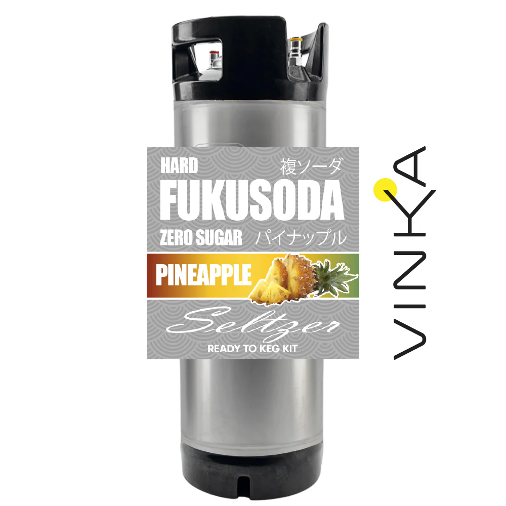 Hard FUKUSODA Pineapple - Zero Sugar - Ready to Keg Kit - Image 3
