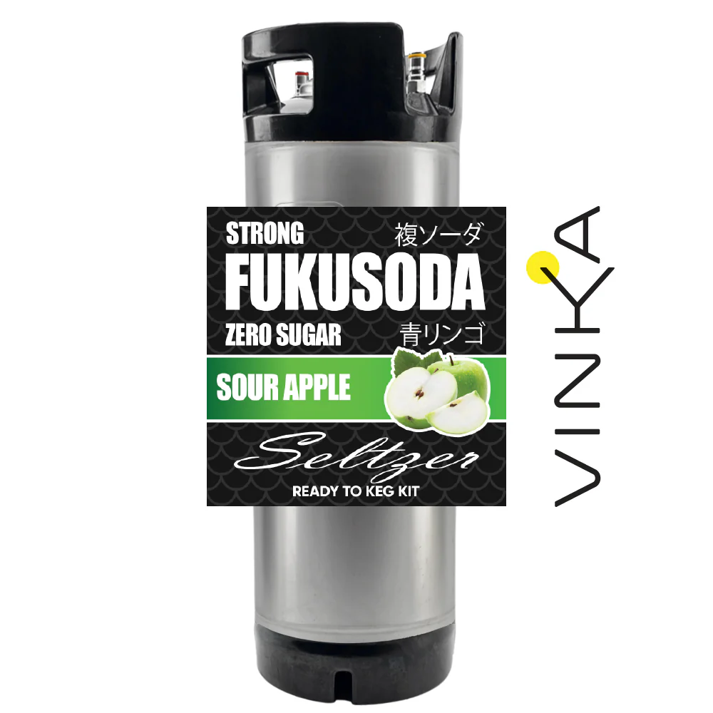 Hard FUKUSODA Sour Apple - Zero Sugar - Ready to Keg Kit - Image 5