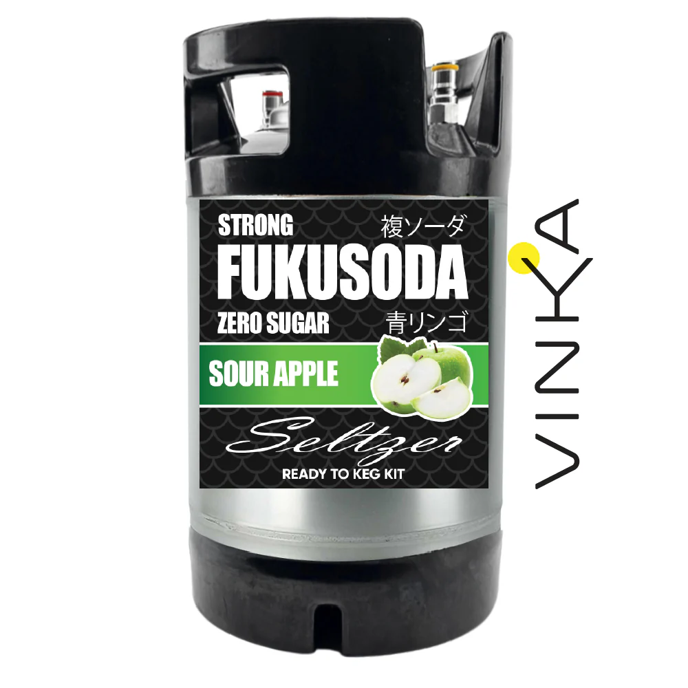 Hard FUKUSODA Sour Apple - Zero Sugar - Ready to Keg Kit - Image 6