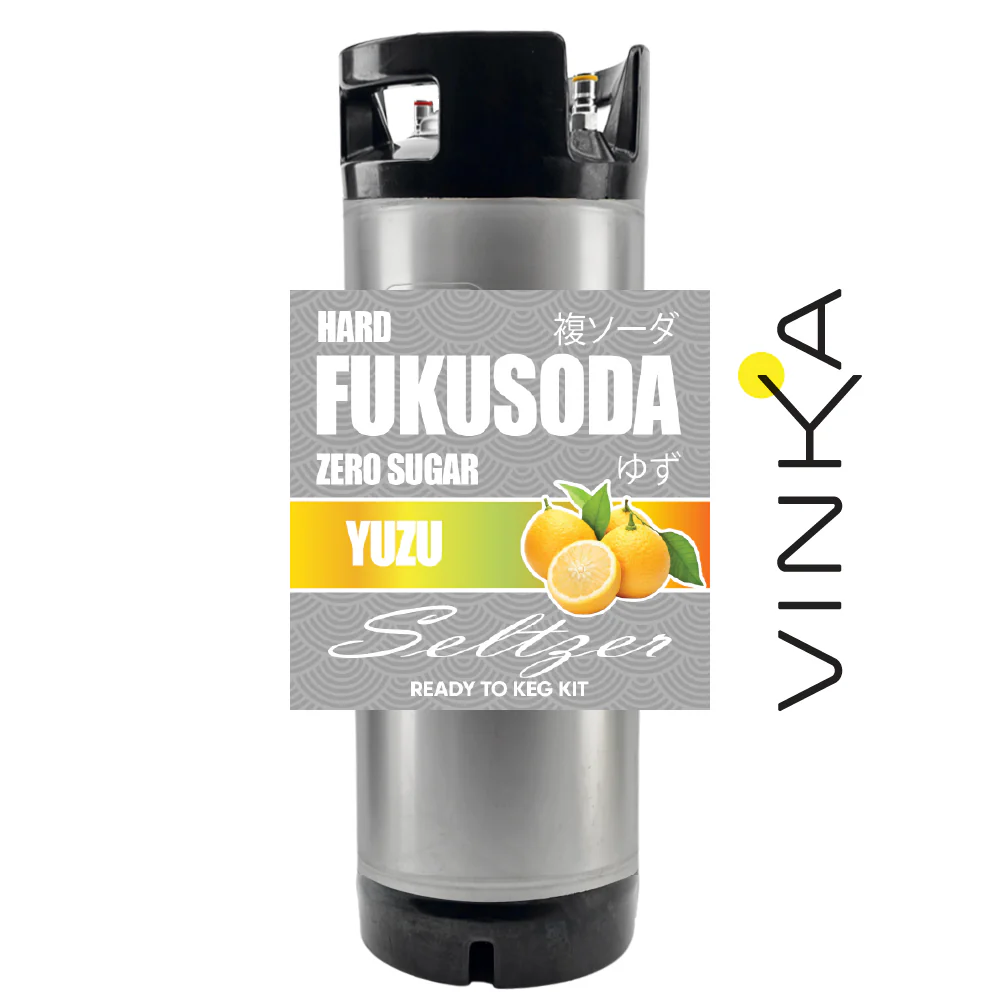 Hard FUKUSODA Yuzu - Zero Sugar - Ready to Keg Kit - Image 3