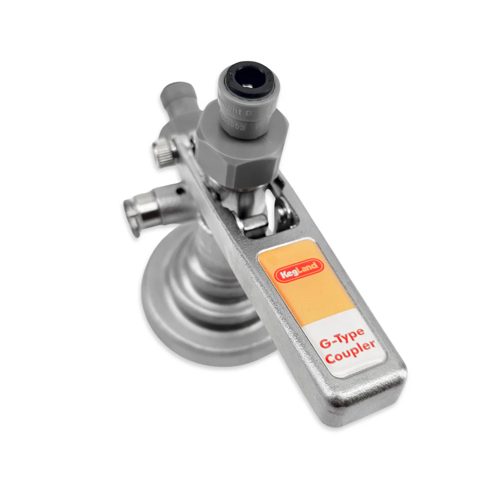 G-Type Keg Coupler SS with 8mm duotight Push-Fit - Image 4