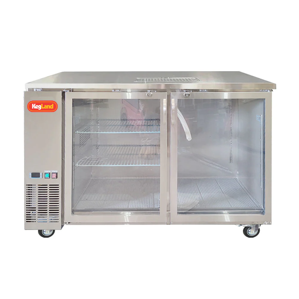 Grand Deluxe 3 Stainless Steel - Two Glass Door Kegerator - Image 2