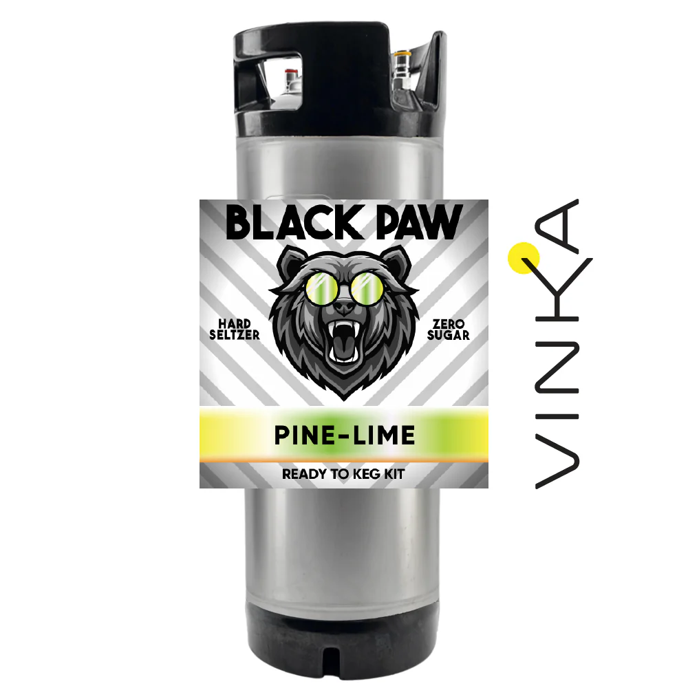 Hard Black Paw Pine Lime Seltzer - Zero Sugar - Ready to Keg Kit - Image 3