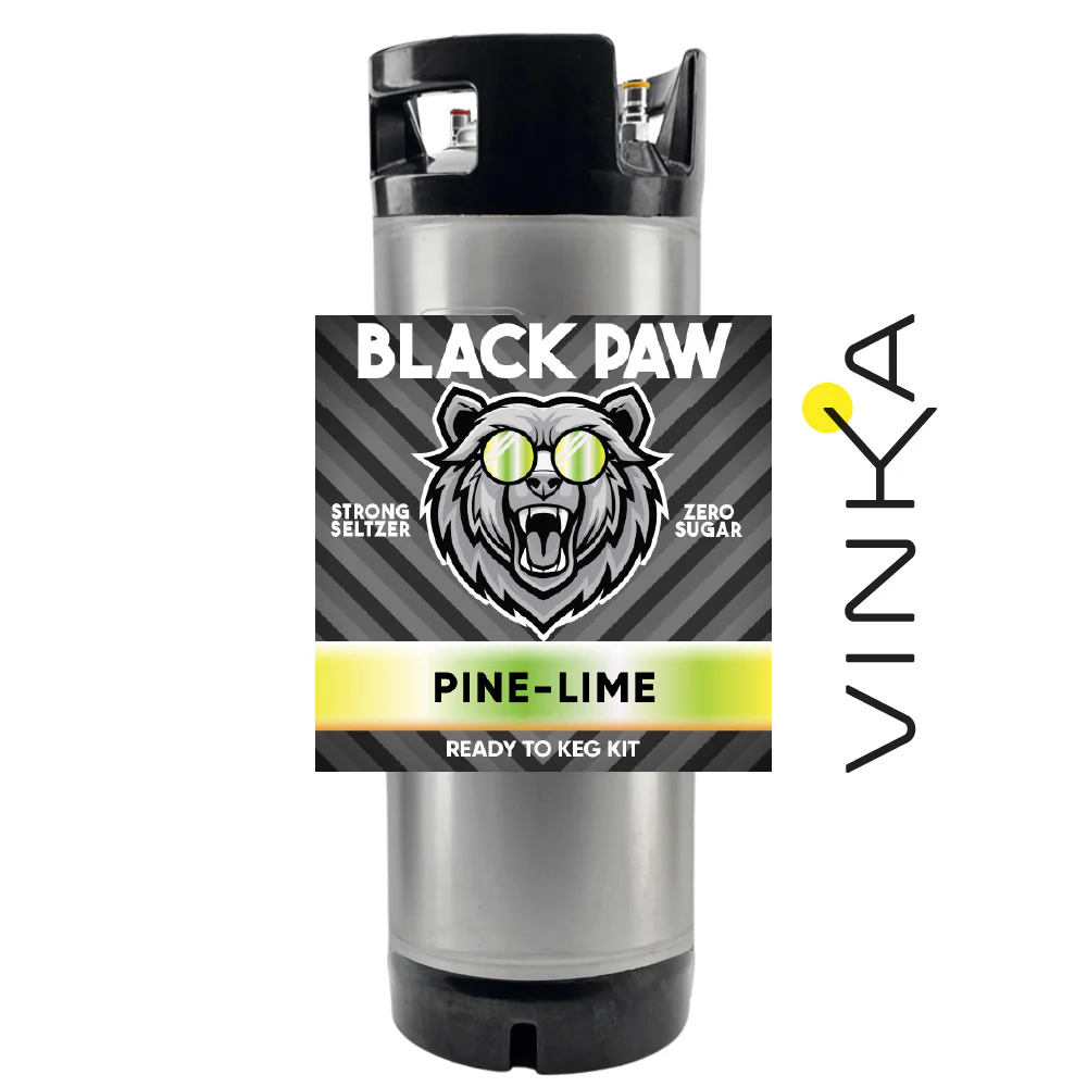 Hard Black Paw Pine Lime Seltzer - Zero Sugar - Ready to Keg Kit - Image 5