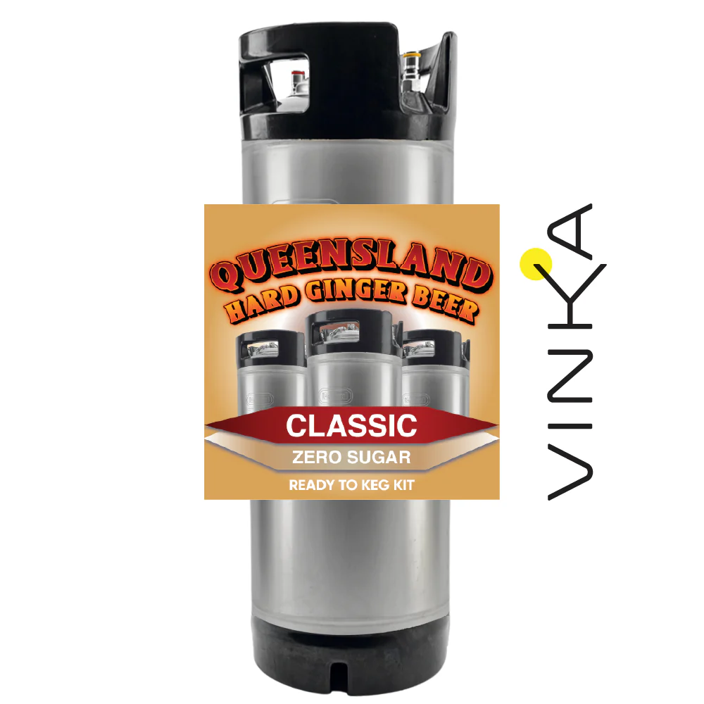 Queensland Hard Ginger Beer - Zero Sugar - Ready to Keg Kit - Image 2