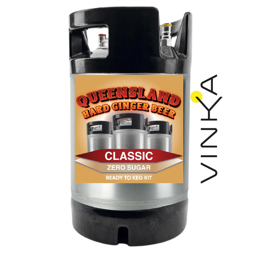 Queensland Hard Ginger Beer - Zero Sugar - Ready to Keg Kit - Image 3
