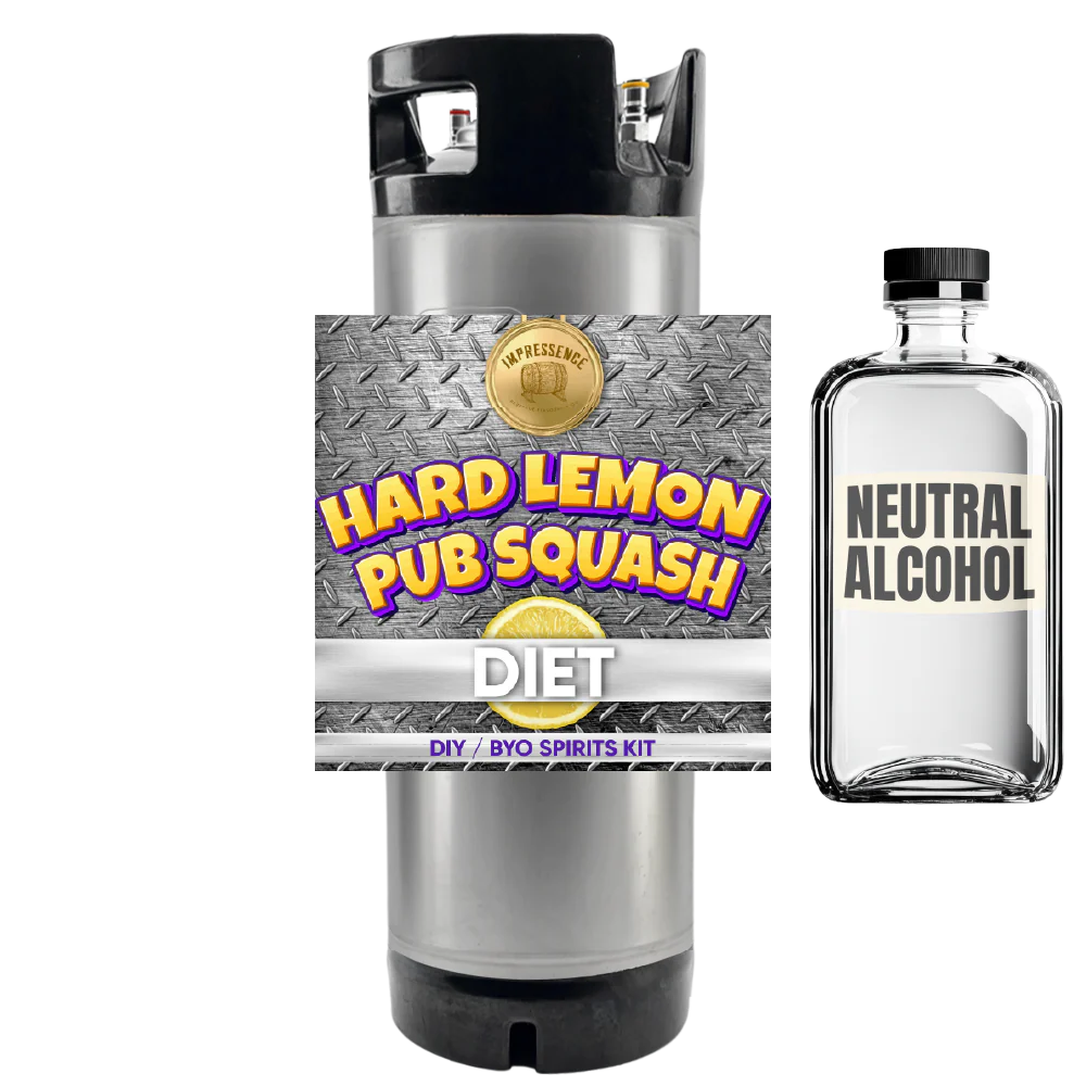 Hard Lemon Pub Squash - Diet - DIY ~ BYO Spirits Keg Mix Kit - Image 2