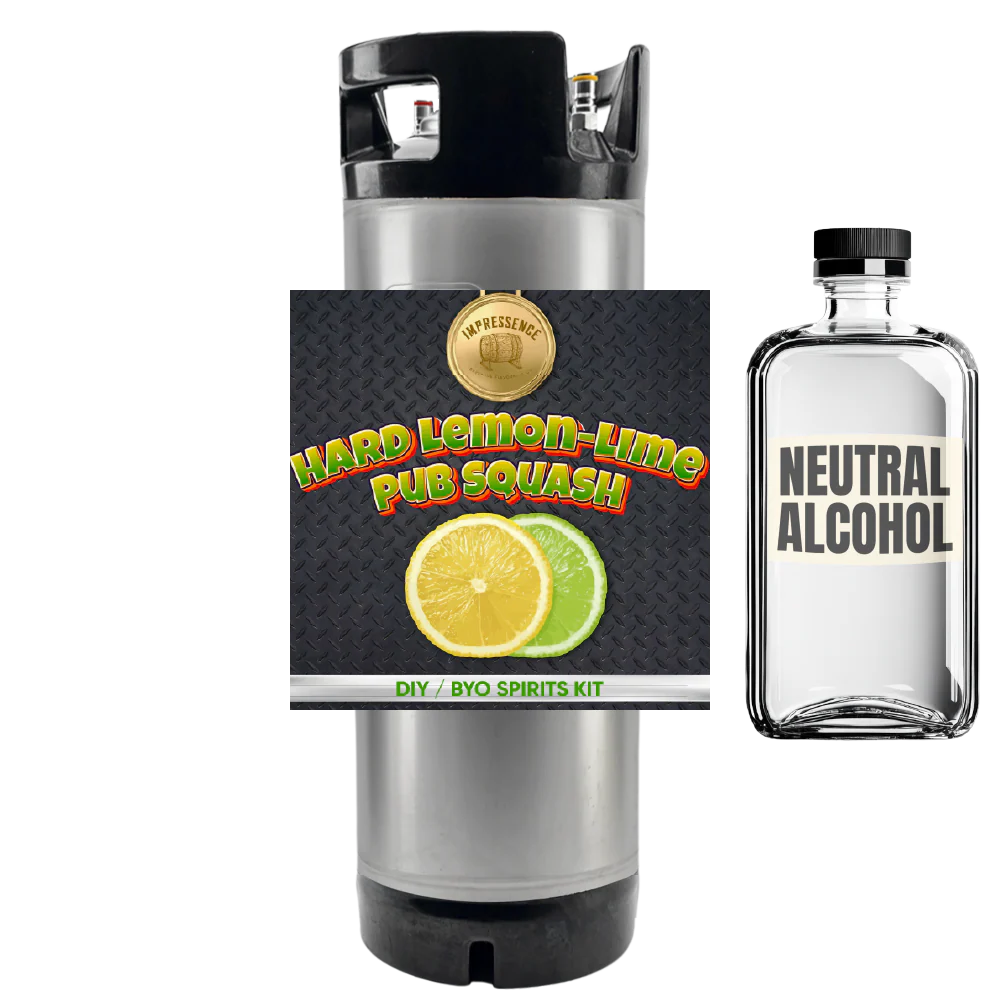 Hard Lemon-Lime Pub Squash - DIY ~ BYO Spirits Keg Mix Kit - Image 2
