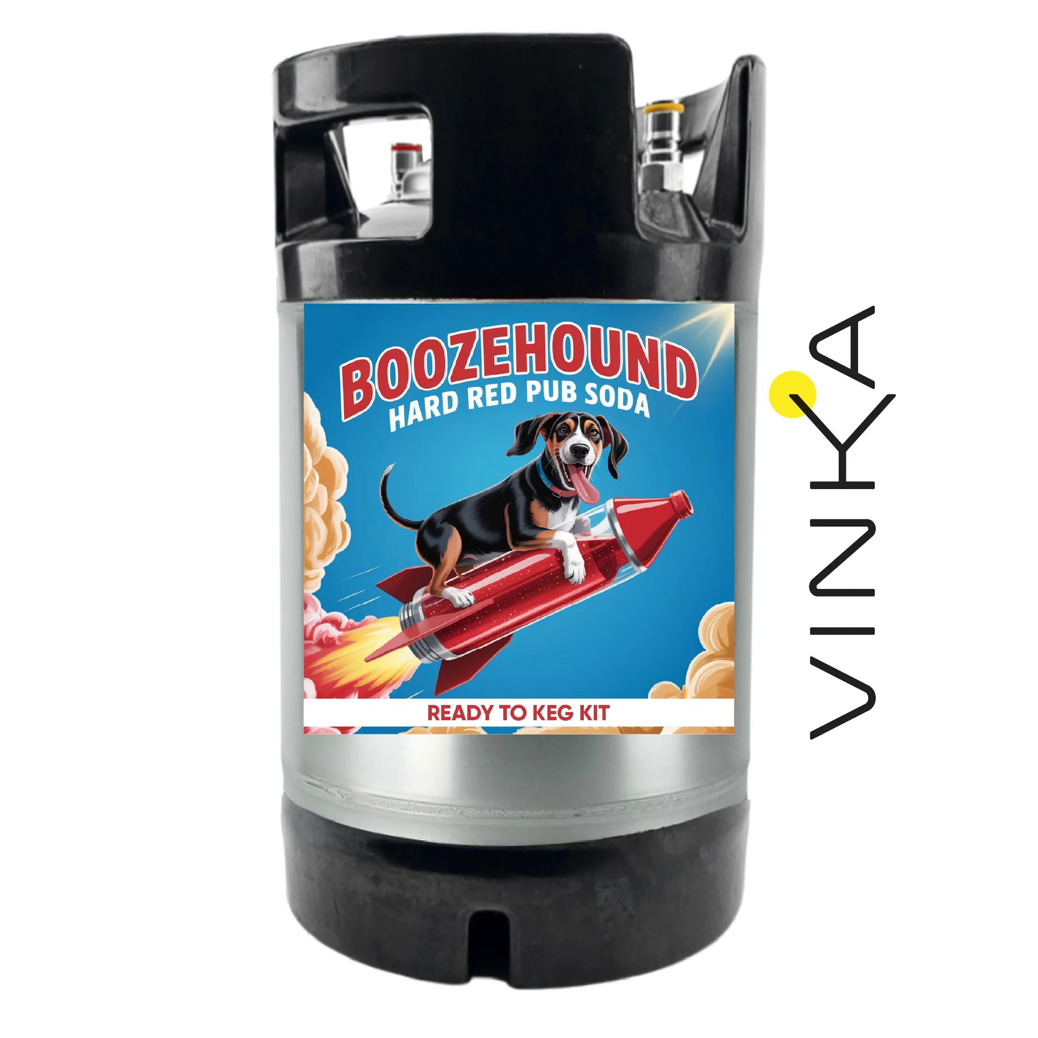 Boozehound Hard Red Pub Soda - Creaming Soda - Ready to Keg Kit - Image 3