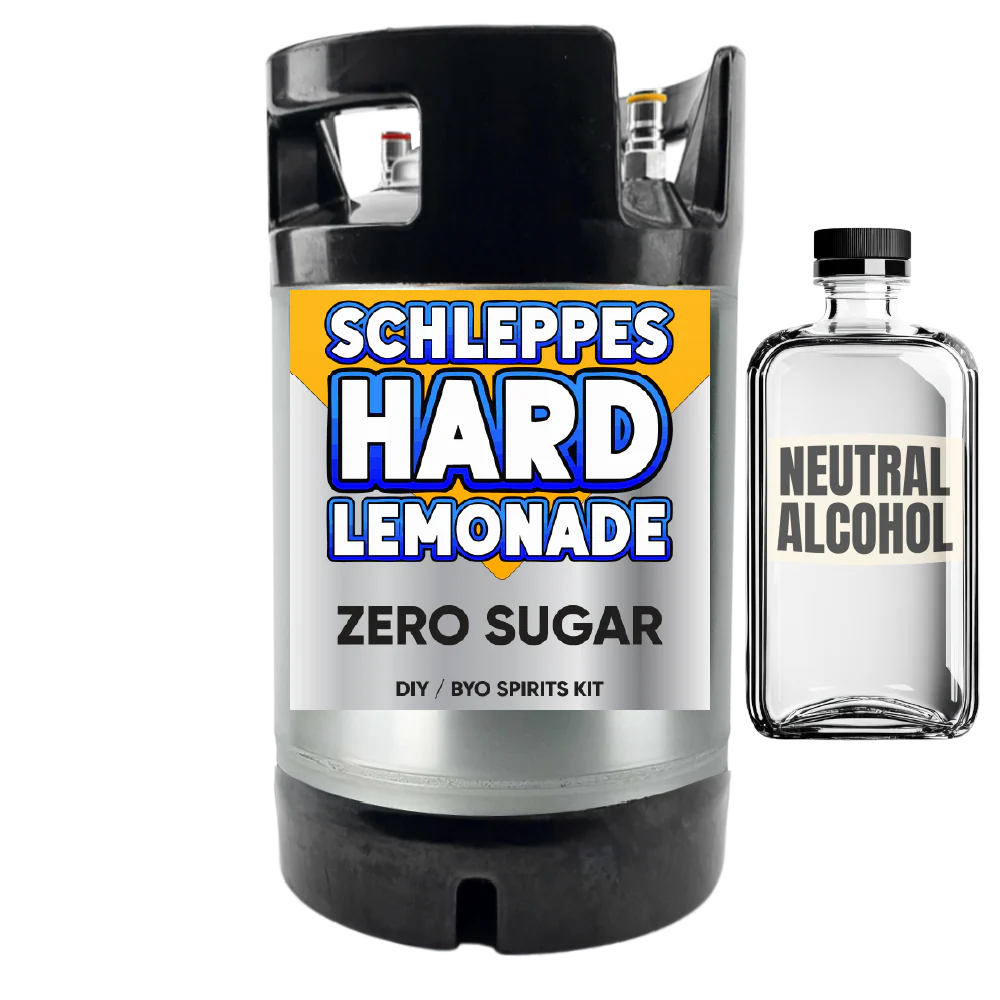 Hard Schleppes Lemonade - Zero Sugar - DIY ~ BYO Spirits Keg Mix Kit - Image 3