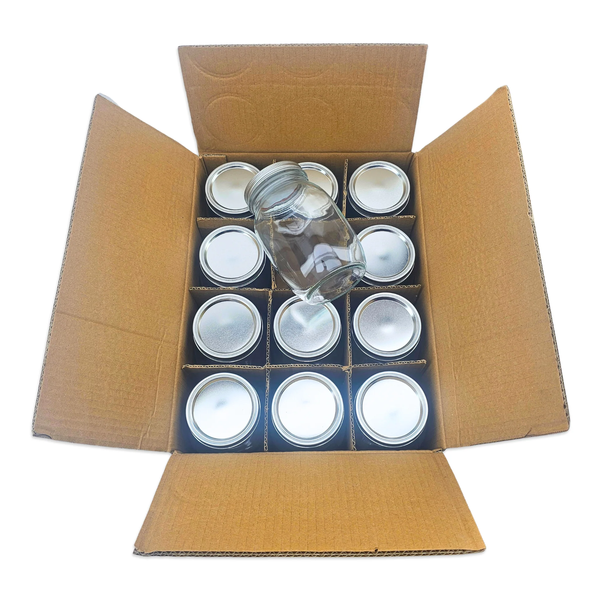 Haul Wide Mouth - 1000mL -  Quart Mason Jars & Lids - 12 Pack - Image 3
