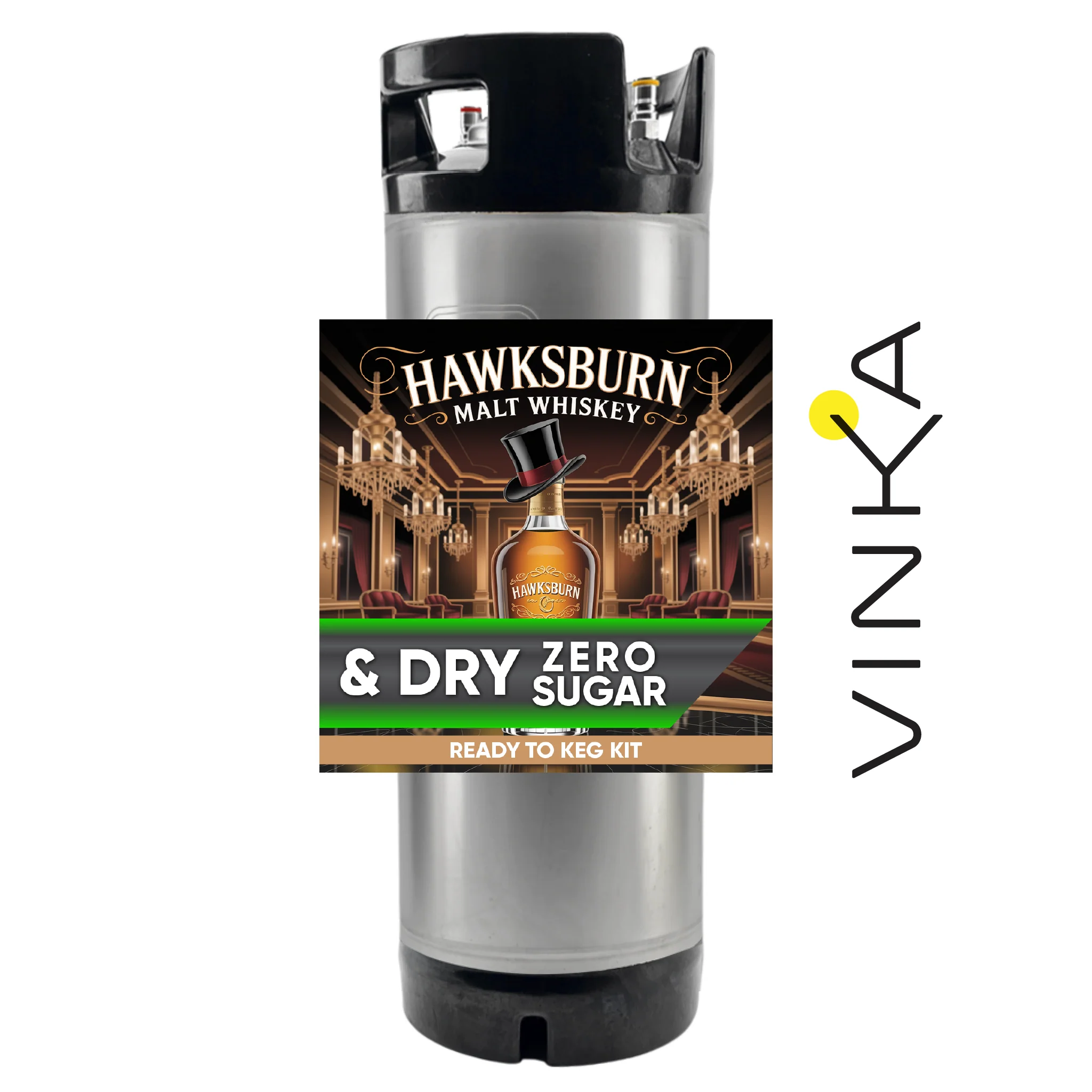 Hawksburn Malt Whiskey and Dry - Zero Sugar - Ready to Keg Kit - Image 3