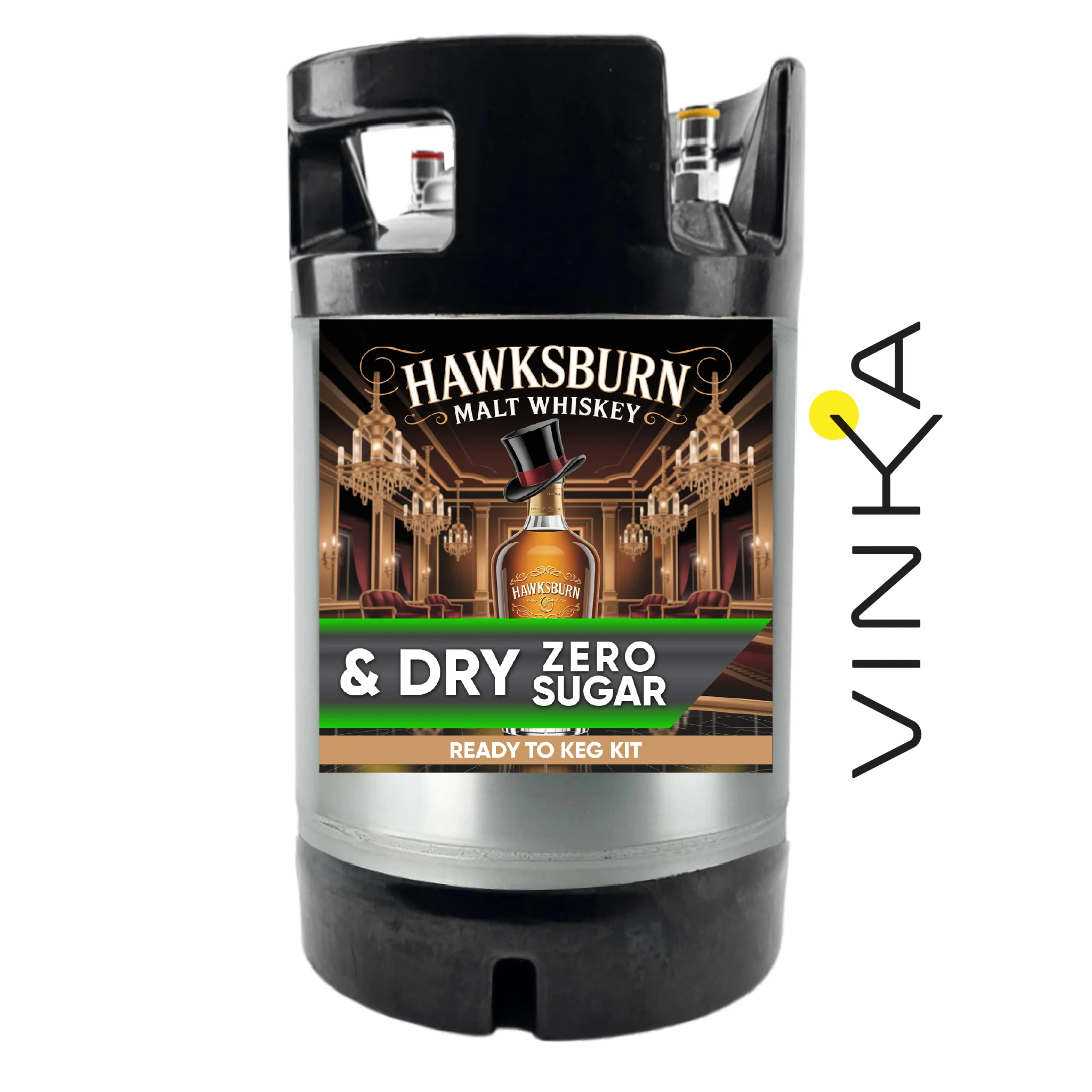 Hawksburn Malt Whiskey and Dry - Zero Sugar - Ready to Keg Kit - Image 4