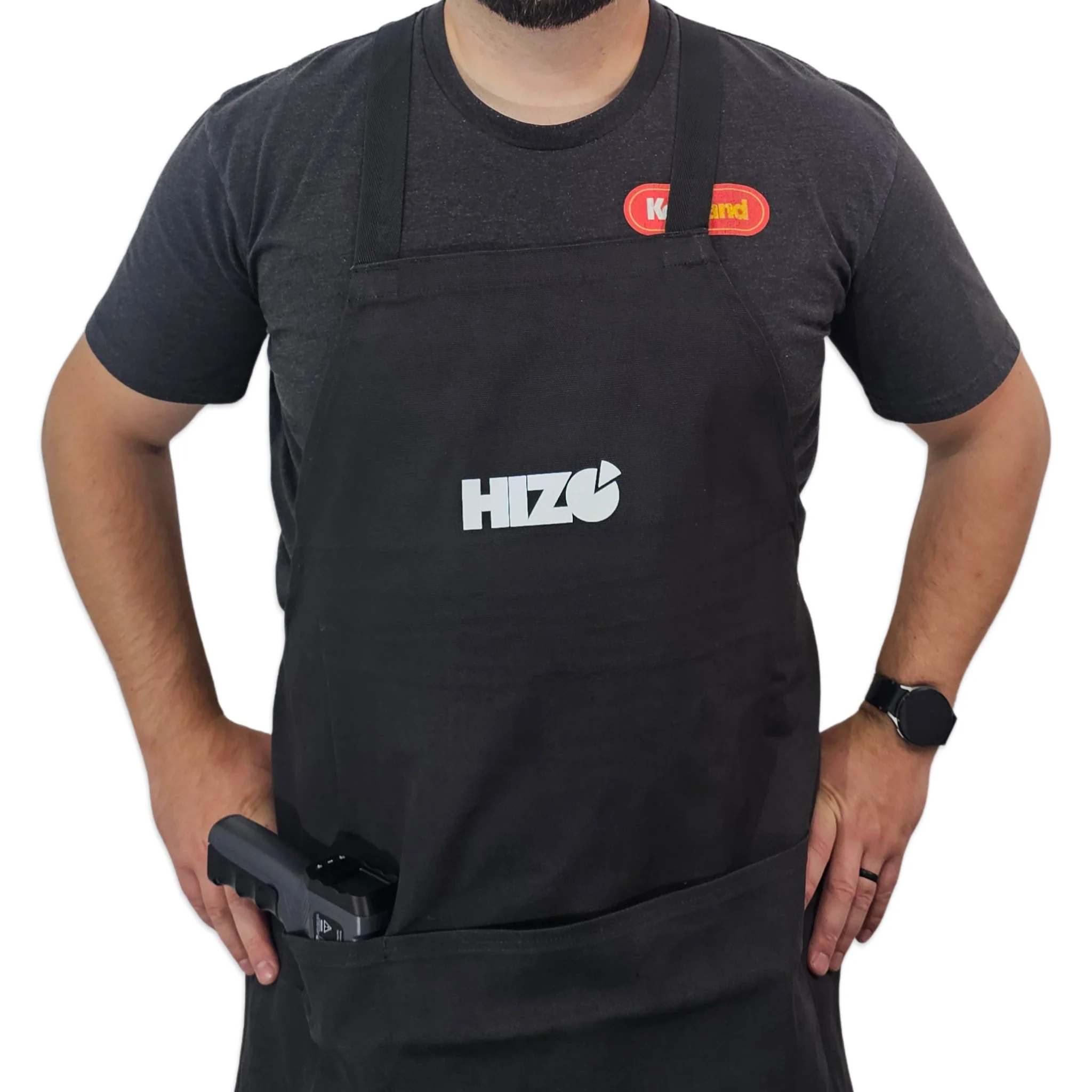 HIZO Deluxe Apron - ASColour Carrie Apron (Coal) OSFM - Image 3