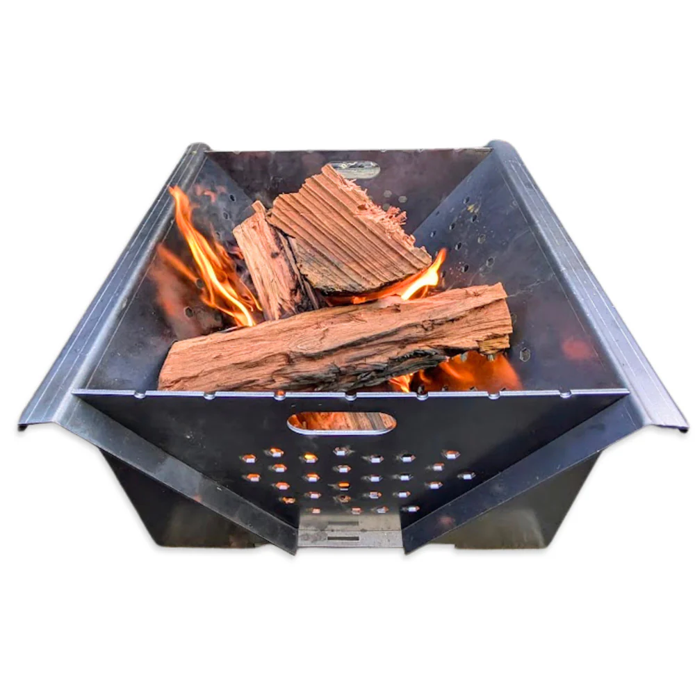 HIZO Outdoor Fire Pit - Flat Pack - Reinforced 3mm Thick - Image 2