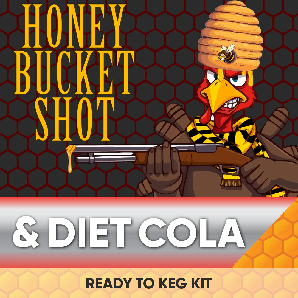 Honey Bucket Shot Kentucky Bourbon and Diet Cola - Ready to Keg Kit