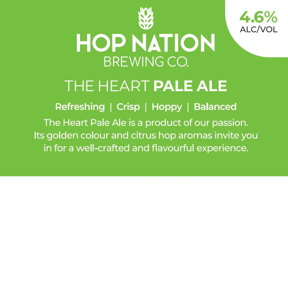 Hop Nation - Heart - Pale Ale - 20L A-type Keg - Image 3