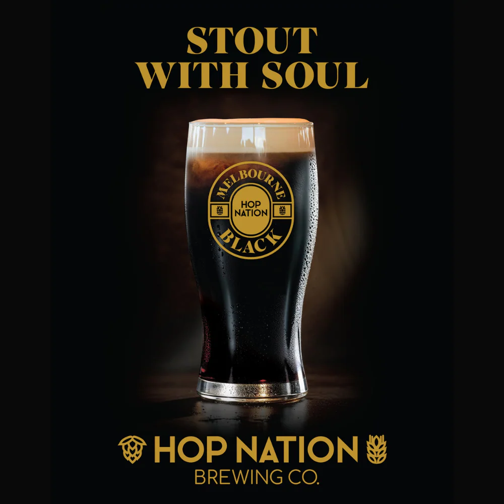 Hop Nation - Melbourne Black - Nitro Stout - 20L A-type Keg - Image 2