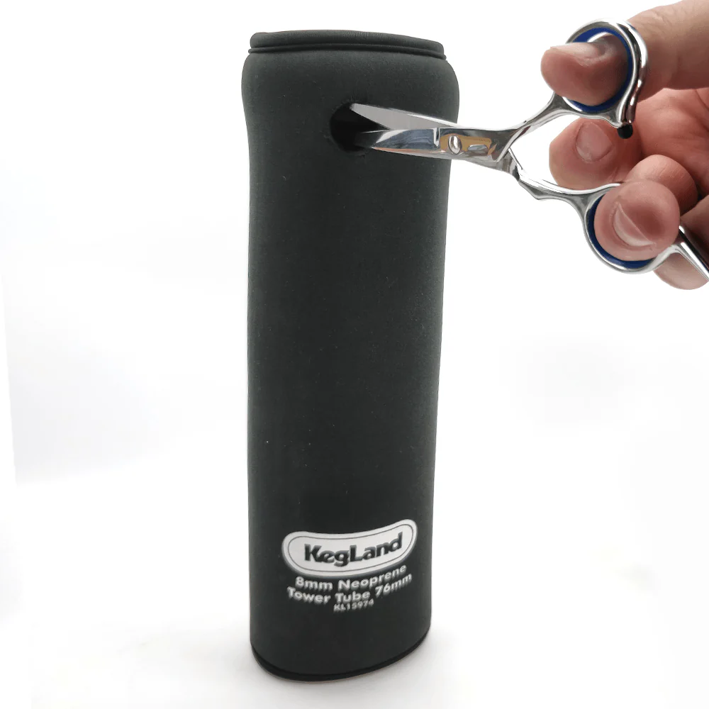 Insulating Neoprene Kegerator Tower Tube 76mm/3' (1-3 Tap) - Image 4