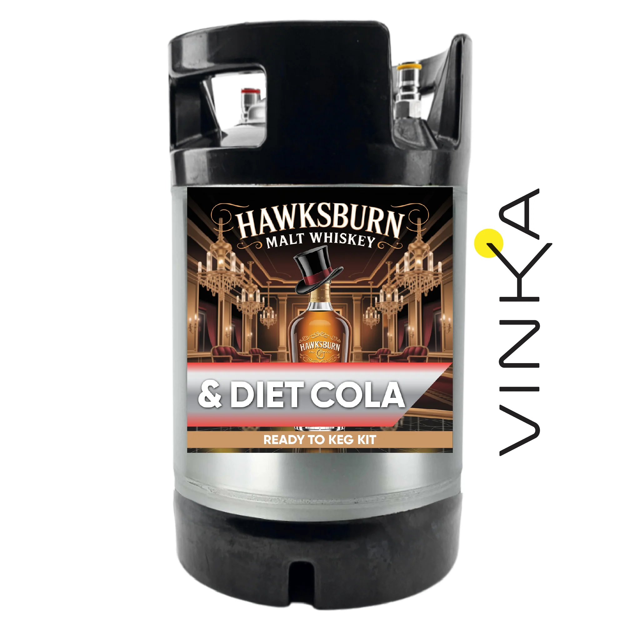 Hawksburn Malt Whiskey and Diet Cola - Ready to Keg Kit - Image 4