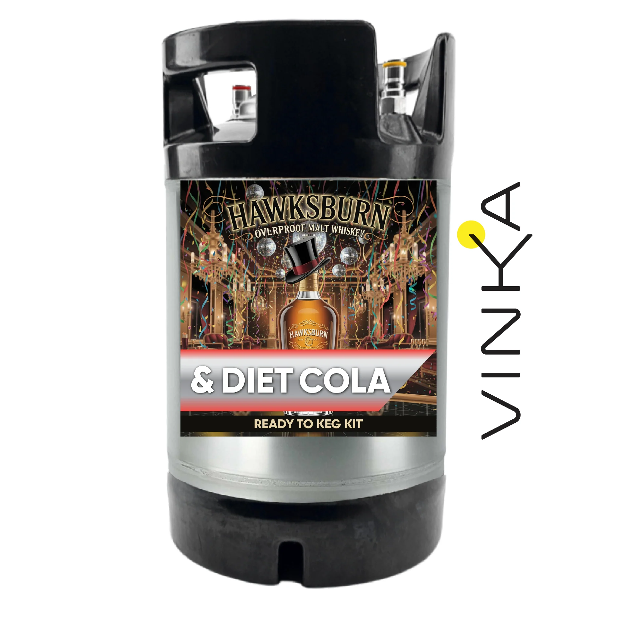 Hawksburn Malt Whiskey and Diet Cola - Ready to Keg Kit - Image 6