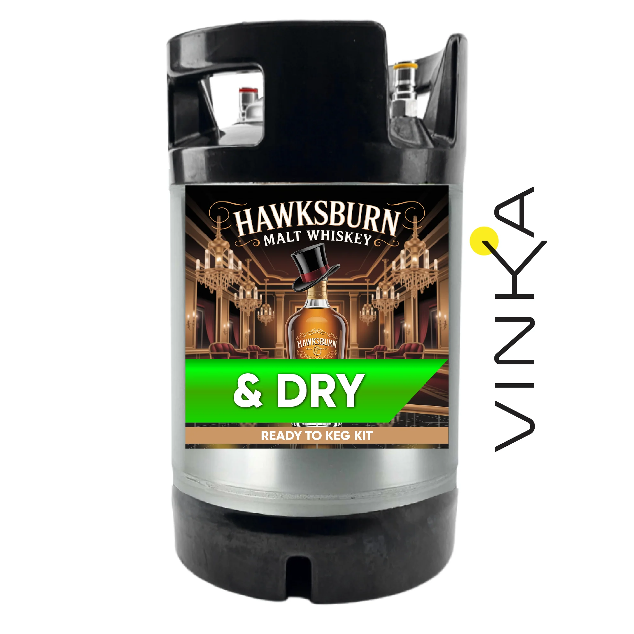 Hawksburn Malt Whiskey and Dry Ready to Keg Kit - Image 4